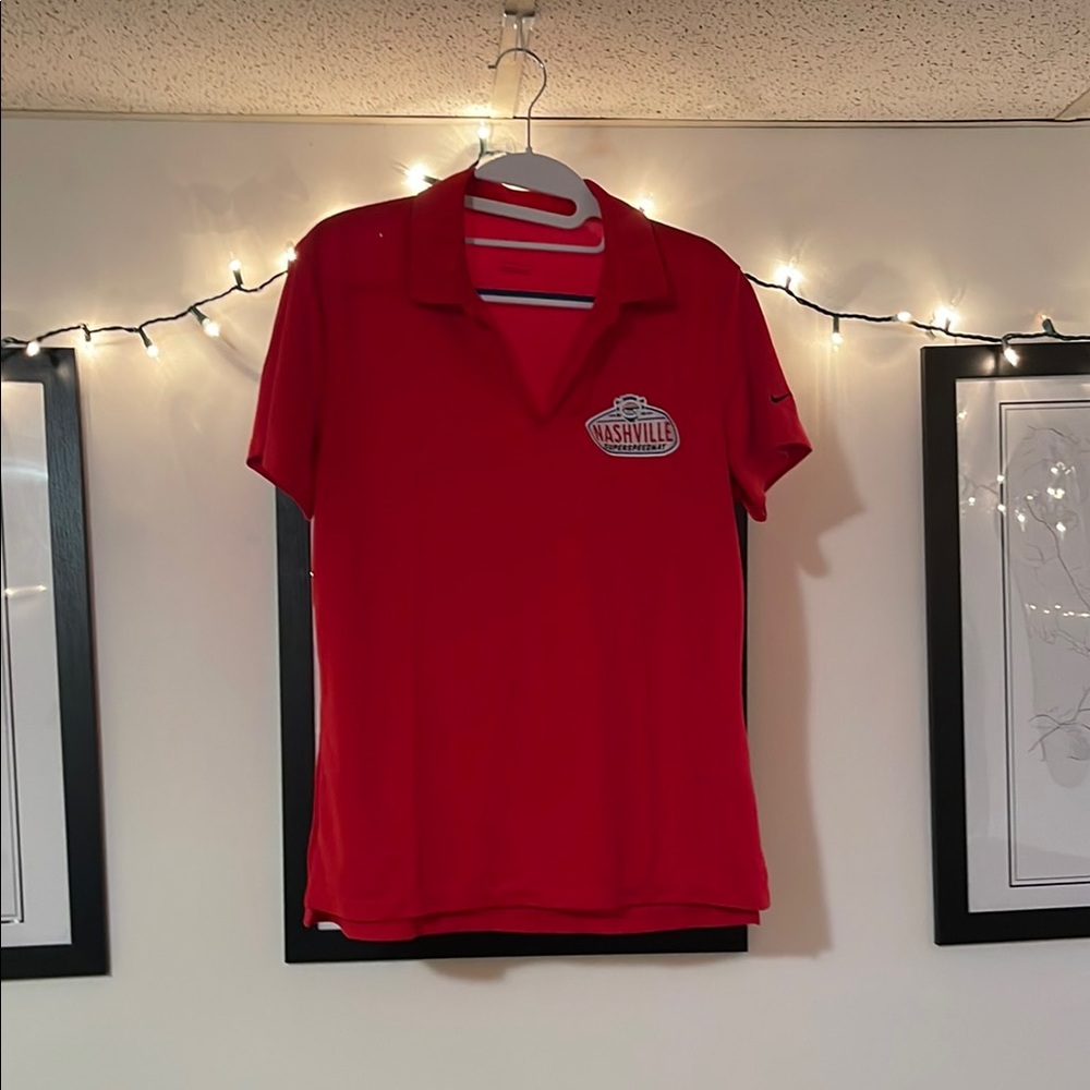 Nike Red Nashville Polo Shirt